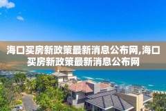海口买房新政策最新消息公布网,海口买房新政策最新消息公布网