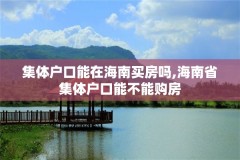 集体户口能在海南买房吗,海南省集体户口能不能购房