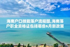 海南户口技能落户流程图,海南落户职业资格证包括哪些6月新政策