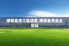 博鳌金湾工程进度,博鳌金湾业主论坛