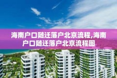 海南户口随迁落户北京流程,海南户口随迁落户北京流程图