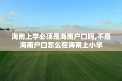 海南上学必须是海南户口吗,不是海南户口怎么在海南上小学