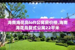 海南海花岛loft公寓房价格,海南海花岛复式公寓22平米