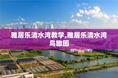 雅居乐清水湾教学,雅居乐清水湾鸟瞰图