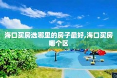 海口买房选哪里的房子最好,海口买房哪个区
