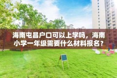 海南屯昌户口可以上学吗，海南小学一年级需要什么材料报名？