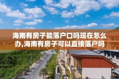 海南有房子能落户口吗现在怎么办,海南有房子可以直接落户吗
