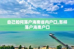 自己如何落户海南省内户口,怎样落户海南户口