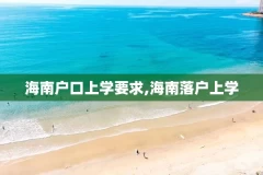 海南户口上学要求,海南落户上学