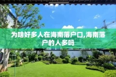 为啥好多人在海南落户口,海南落户的人多吗