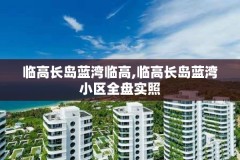临高长岛蓝湾临高,临高长岛蓝湾小区全盘实照