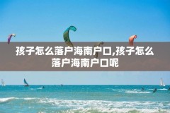 孩子怎么落户海南户口,孩子怎么落户海南户口呢