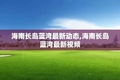 海南长岛蓝湾最新动态,海南长岛蓝湾最新视频