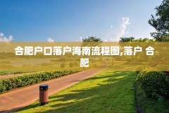 合肥户口落户海南流程图,落户 合肥