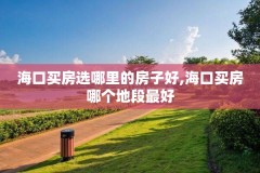 海口买房选哪里的房子好,海口买房哪个地段最好