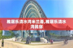 雅居乐清水湾米兰荟,雅居乐清水湾民宿