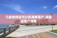 几级技师证可以在海南落户,技能证落户海南