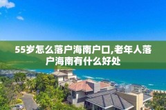 55岁怎么落户海南户口,老年人落户海南有什么好处