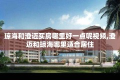 琼海和澄迈买房哪里好一点呢视频,澄迈和琼海哪里适合居住