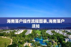 海南落户操作流程图表,海南落户须知