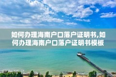 如何办理海南户口落户证明书,如何办理海南户口落户证明书模板