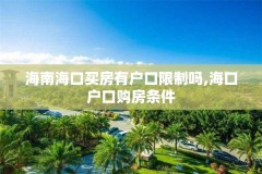 海南海口买房有户口限制吗,海口户口购房条件