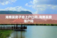 海南买房子给上户口吗,海南买房落户吗