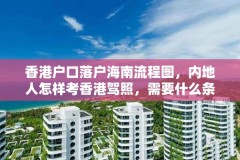 香港户口落户海南流程图,内地人怎样考香港驾照,需要什么条件?