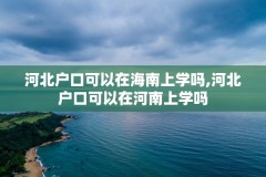 河北户口可以在海南上学吗,河北户口可以在河南上学吗