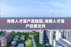 海南人才落户流程图,海南人才落户政策文件