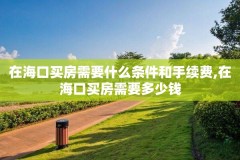 在海口买房需要什么条件和手续费,在海口买房需要多少钱