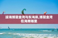 琼海博鳌金湾与东海岸,博鳌金湾在海南哪里