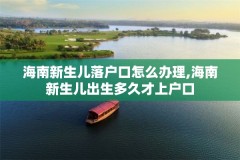 海南新生儿落户口怎么办理,海南新生儿出生多久才上户口