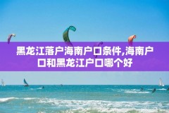 黑龙江落户海南户口条件,海南户口和黑龙江户口哪个好