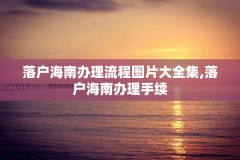落户海南办理流程图片大全集,落户海南办理手续