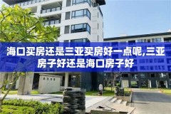 海口买房还是三亚买房好一点呢,三亚房子好还是海口房子好