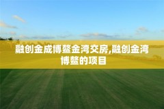 融创金成博鳌金湾交房,融创金湾 博鳌的项目