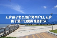 五岁孩子怎么落户海南户口,五岁孩子落户口需要准备什么