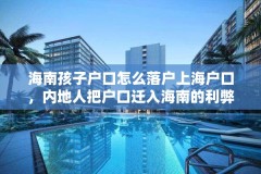 海南孩子户口怎么落户上海户口，内地人把户口迁入海南的利弊？