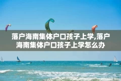 落户海南集体户口孩子上学,落户海南集体户口孩子上学怎么办