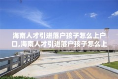 海南人才引进落户孩子怎么上户口,海南人才引进落户孩子怎么上户口啊