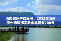 海南儋州户口高考,2023年海南儋州市洋浦实验中学高考700分有多少人?