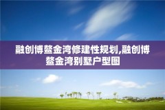 融创博鳌金湾修建性规划,融创博鳌金湾别墅户型图