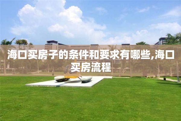 海口买房子的条件和要求有哪些,海口买房流程