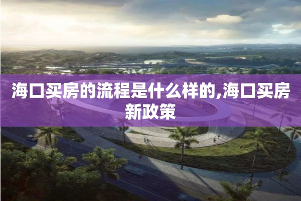 海口买房的流程是什么样的,海口买房新政策