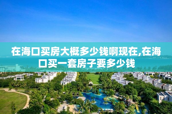 在海口买房大概多少钱啊现在,在海口买一套房子要多少钱