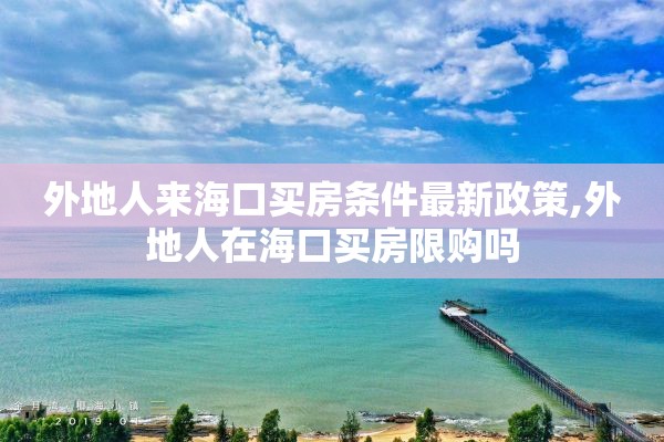 外地人来海口买房条件最新政策,外地人在海口买房限购吗