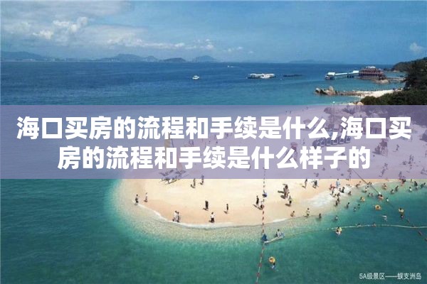 海口买房的流程和手续是什么,海口买房的流程和手续是什么样子的
