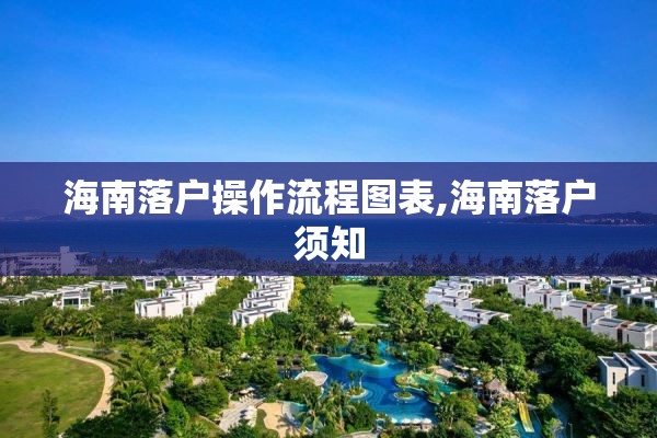 海南落户操作流程图表,海南落户须知