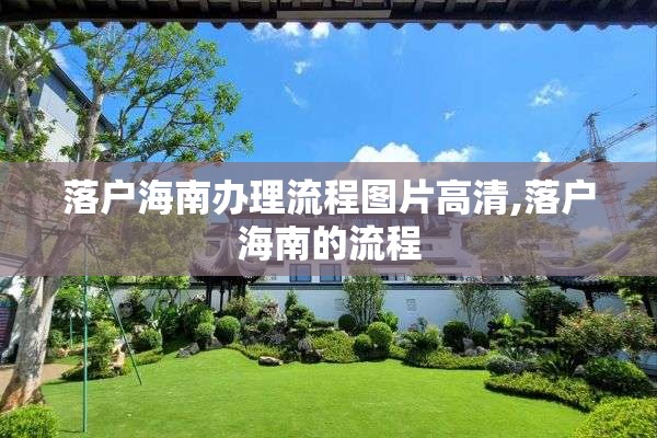 落户海南办理流程图片高清,落户海南的流程